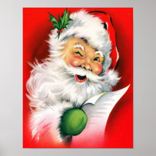 Winnende kerstnamelijst poster