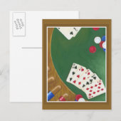 Winnende poker zes tot tien briefkaart (Voorkant / Achterkant)