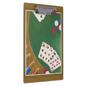 Winnende poker zes tot tien klembord (Rechts)