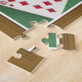 Winnende poker zes tot tien legpuzzel (Zijkant)