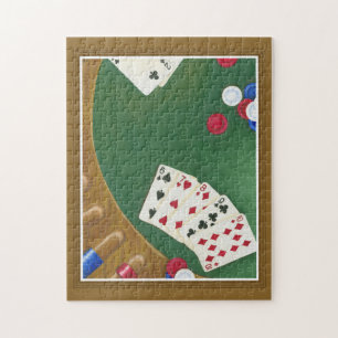 Winnende poker zes tot tien legpuzzel