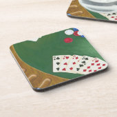 Winnende poker zes tot tien onderzetter (Linkerzijde)