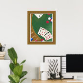 Winnende poker zes tot tien poster (Thuiskantoor)