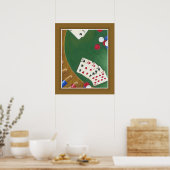 Winnende poker zes tot tien poster (Keuken)