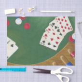 Winnende poker zes tot tien tissuepapier (Craft)