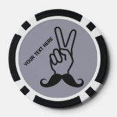Winnende snor aangepaste poker chips (Achterkant)