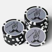 Winnende snor aangepaste poker chips (Opstapeling)