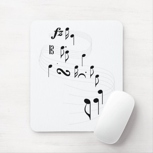 Winnende staf en notities Mousepad Muismat (Met muis)