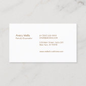 Winnende Sunset Horizon Counselors Logo Visitekaartje (Achterkant)