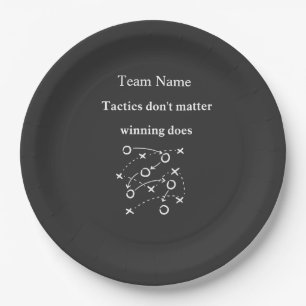 Winnende Voetbalteam Feestbord  Aangepaste Cadeau Papieren Bordje