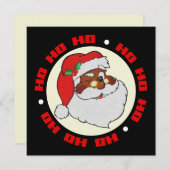  Winnende zwarte kerstkaart voor kunstwerken (Voorkant / Achterkant)