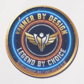 Winner by Design Cyberpunk Embleem - Gaming Legend Labels (Design 2)