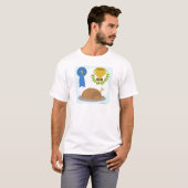 Winner Chicken Dinner Cartoon Design T-shirt (Voorkant volledig)