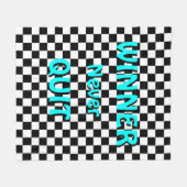 "WINNER" Cool Motivatie Fleece Blanket Deken (Voorkant (Horizontaal))