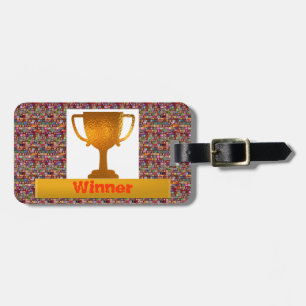 WINNER Cup (tekst wijzigen in eigen tekst) Bagagelabel
