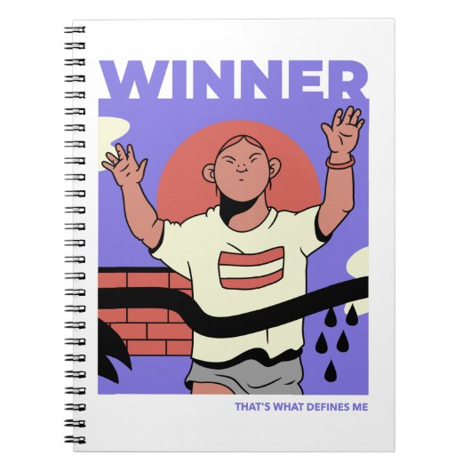 Winner die me definieert notitieboek (Voorkant)