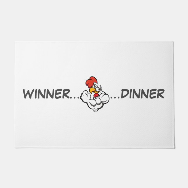 "Winner Dinner" Grill Rug Olympian Efort Trivet Deurmat (Voorkant)