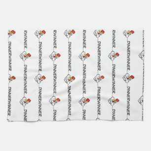 "Winner Dinner" Grill Towel Olympian Efort Schort Theedoek