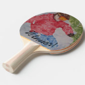 Winner Down Hill Snow Skier Tafeltennisbatje (Voorkant Gekanteld)