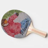 Winner Down Hill Snow Skier Tafeltennisbatje (Zijkant)