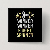 Winner Fidget Spinner Vierkante Button 5,1 Cm (Voorkant)