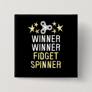 Winner Fidget Spinner Vierkante Button 5,1 Cm