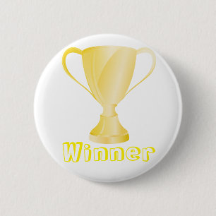 Winner golden ronde button 5,7 cm