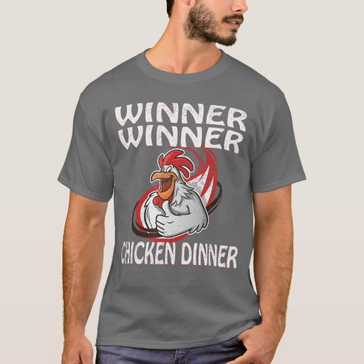 Winner Loser Video Game Chicken Dinner Game Player T-shirt (Voorkant)