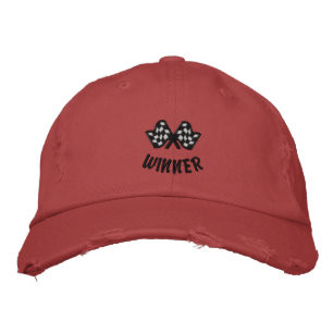 "WINNER" Mannen-Pet Geborduurde Pet
