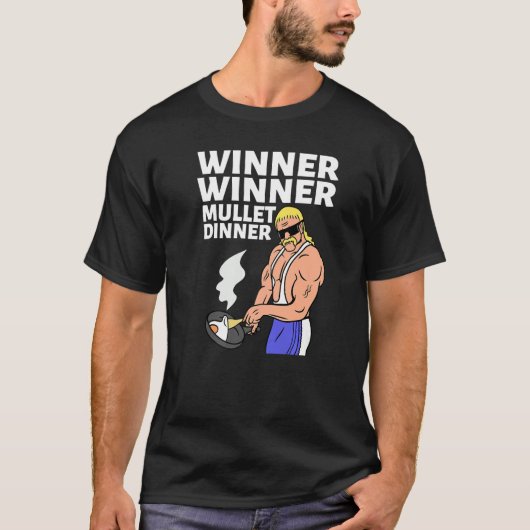 Winner Mullet-binnenpartij in de winnende bieder a T-shirt (Voorkant)