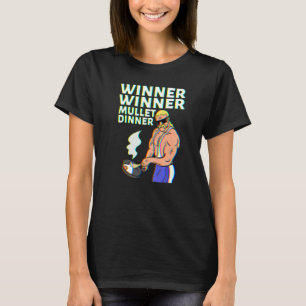 Winner Mullet-binnenpartij in de winnende bieder a T-shirt