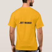"WINNER NOT WHINER" T-SHIRT (Achterkant)