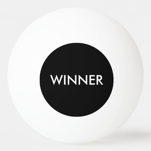 Winner Ping Pong Table Tennis Ball Black and White (Voorkant)