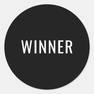 Winner Ronde Sticker