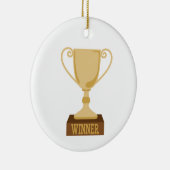 Winner Trophy Keramisch Ornament (Rechts)