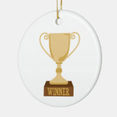 Winner Trophy Keramisch Ornament (Links)