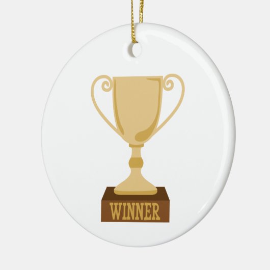 Winner Trophy Keramisch Ornament (Links)
