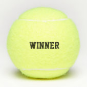 Winner Typography Motivatie Champion Tennisballen (Voorkant)