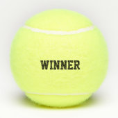 Winner Typography Motivatie Champion Tennisballen (Achterkant)