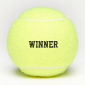 Winner Typography Motivatie Champion Tennisballen (Voorkant)