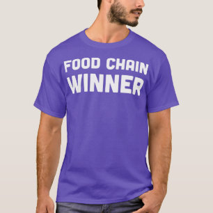 Winner van de voedselketen t-shirt