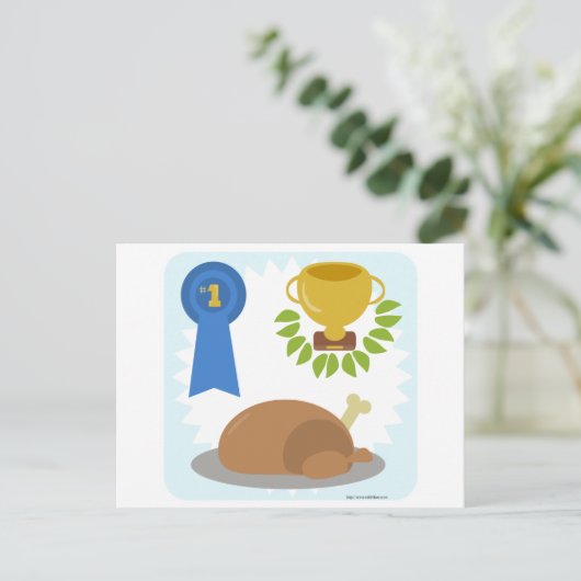 Winner Winner Chicken Dinner Briefkaart (Staand voorkant)