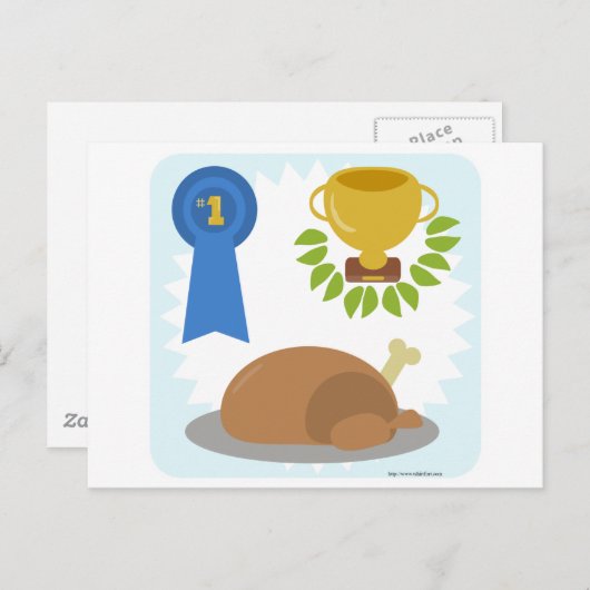 Winner Winner Chicken Dinner Briefkaart (Voorkant / Achterkant)