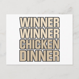 Winner Winner Chicken Dinner Briefkaart