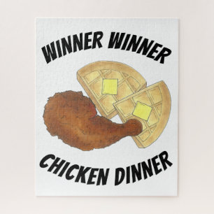 Winner Winner Chicken Dinner Fried Chicken Waffles Legpuzzel