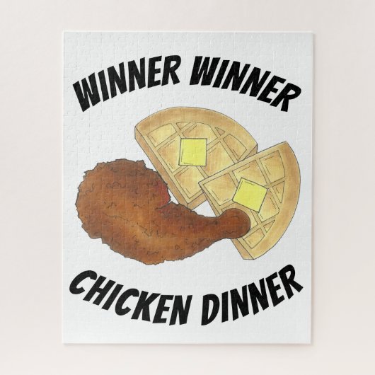 Winner Winner Chicken Dinner Fried Chicken Waffles Legpuzzel (Verticaal)
