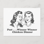 Winner Winner Chicken Dinner Funny Briefkaart (Voorkant)