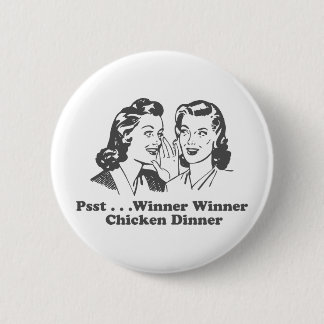 Winner Winner Chicken Dinner Funny Ronde Button 5,7 Cm
