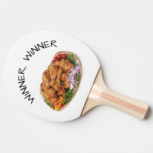 Winner Winner Chicken Dinner Funny Tafeltennisbatje (Zijkant)