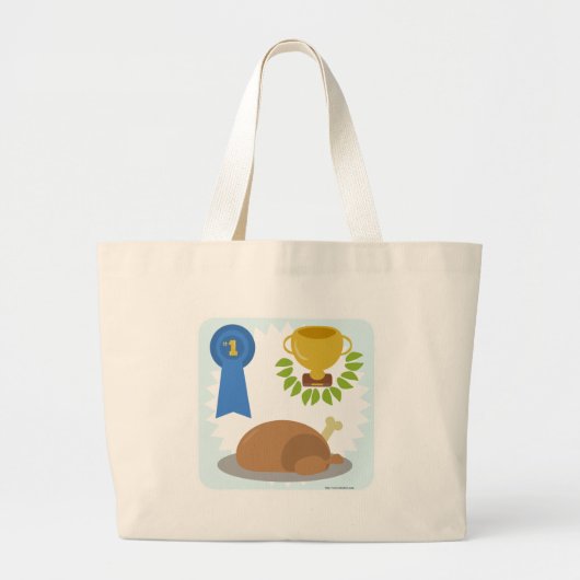 Winner Winner Chicken Dinner Grote Tote Bag (Voorkant)